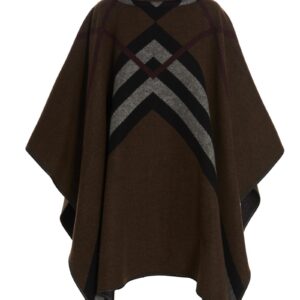 'Wootton' poncho BURBERRY Brown