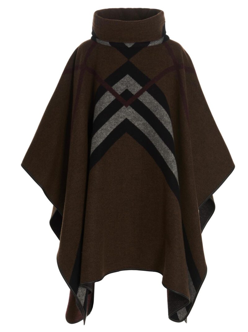 'Wootton' poncho BURBERRY Brown