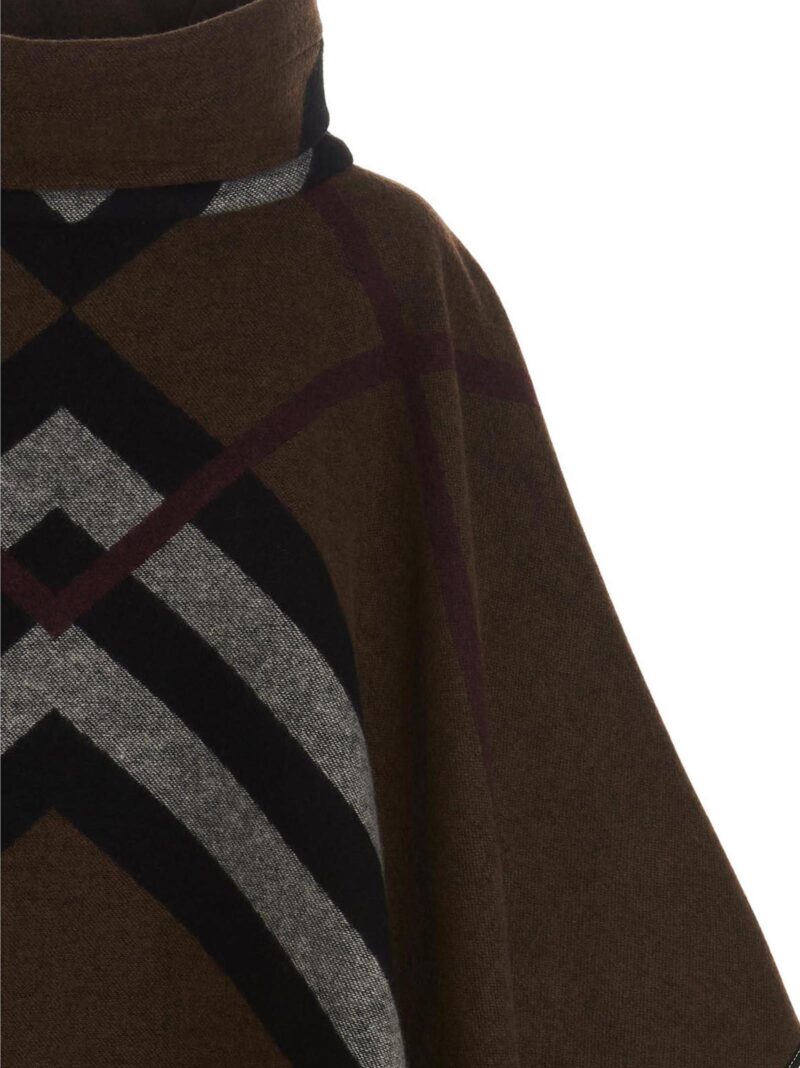 'Wootton' poncho Woman BURBERRY Brown