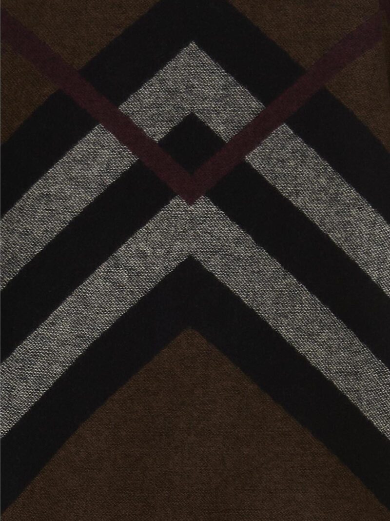 'Wootton' poncho 100% cashmere BURBERRY Brown