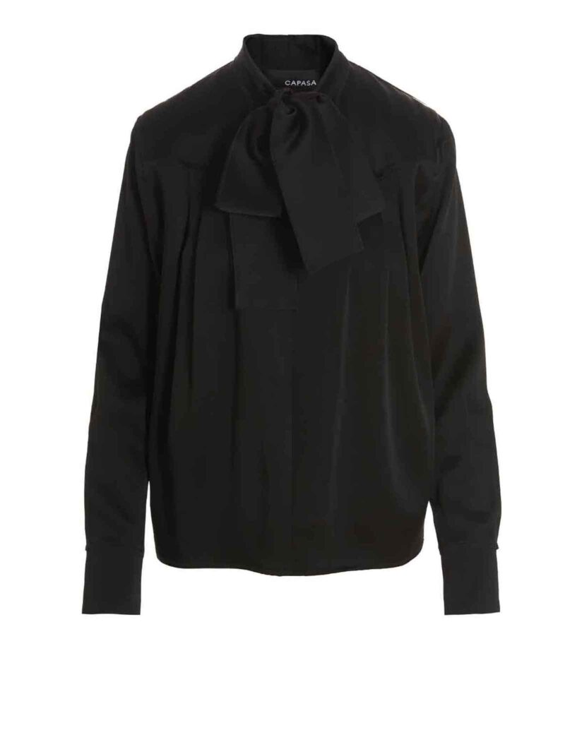 Pussybow blouse CAPASA Black