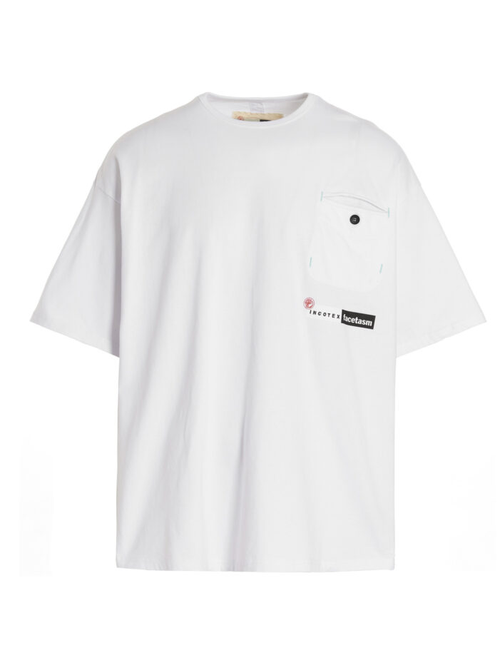 Logo printed t-shirt INCOTEX RED X FACETASM White