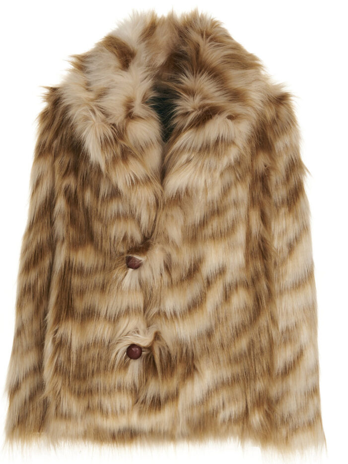 'Reed' faux fur coat ALABAMA MUSE Multicolor
