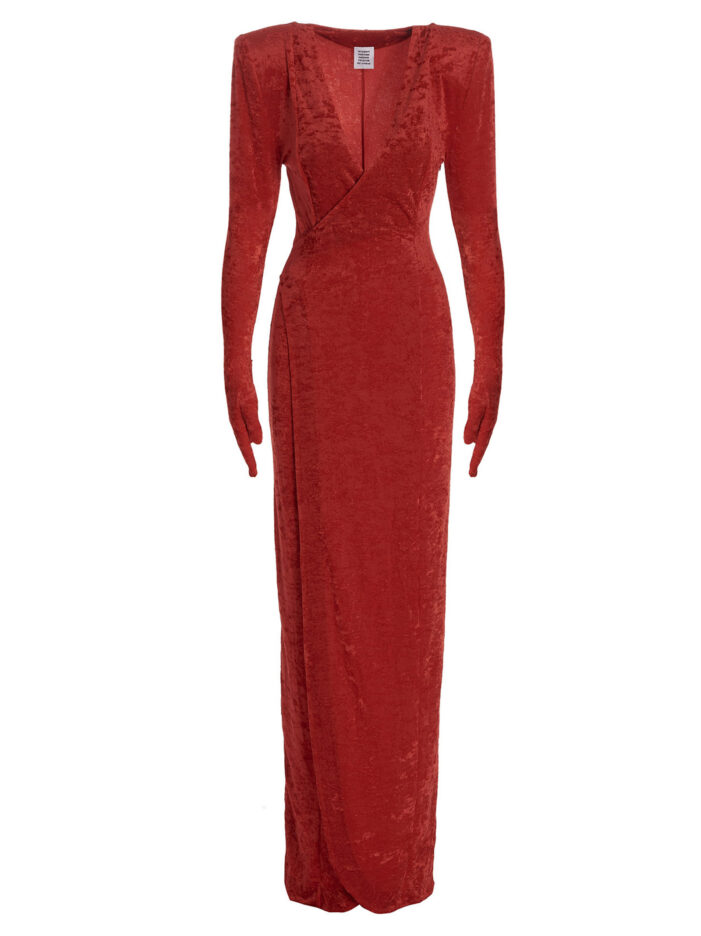'Crocy' long dress VETEMENTS Red