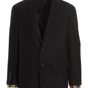 Wool tailored blazer jacket BURBERRY Black