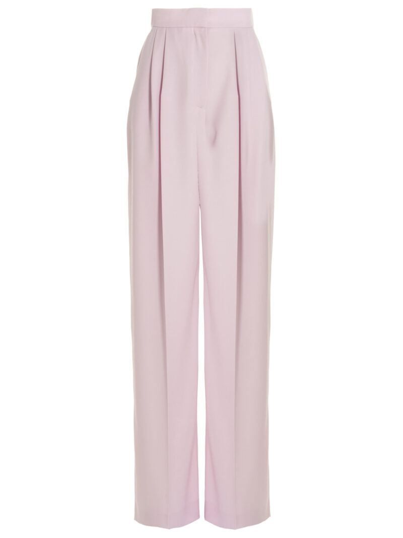 Pants with front pleats ALEXANDER MCQUEEN Pink