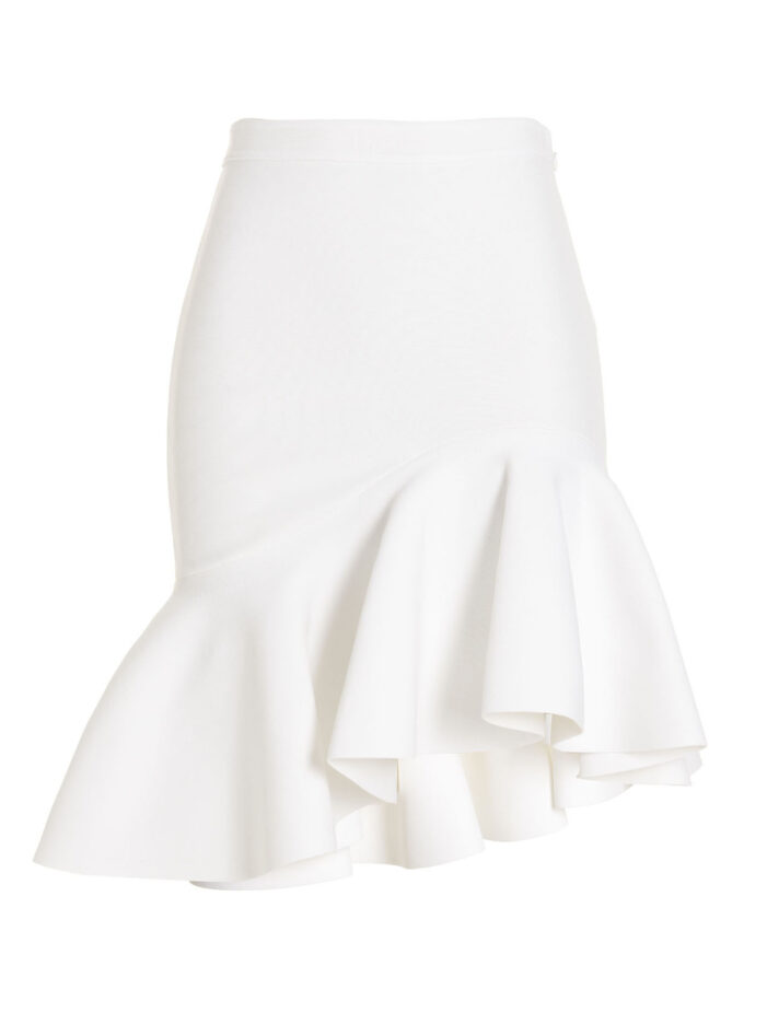 'Ruffle' skirt ALEXANDER MCQUEEN White