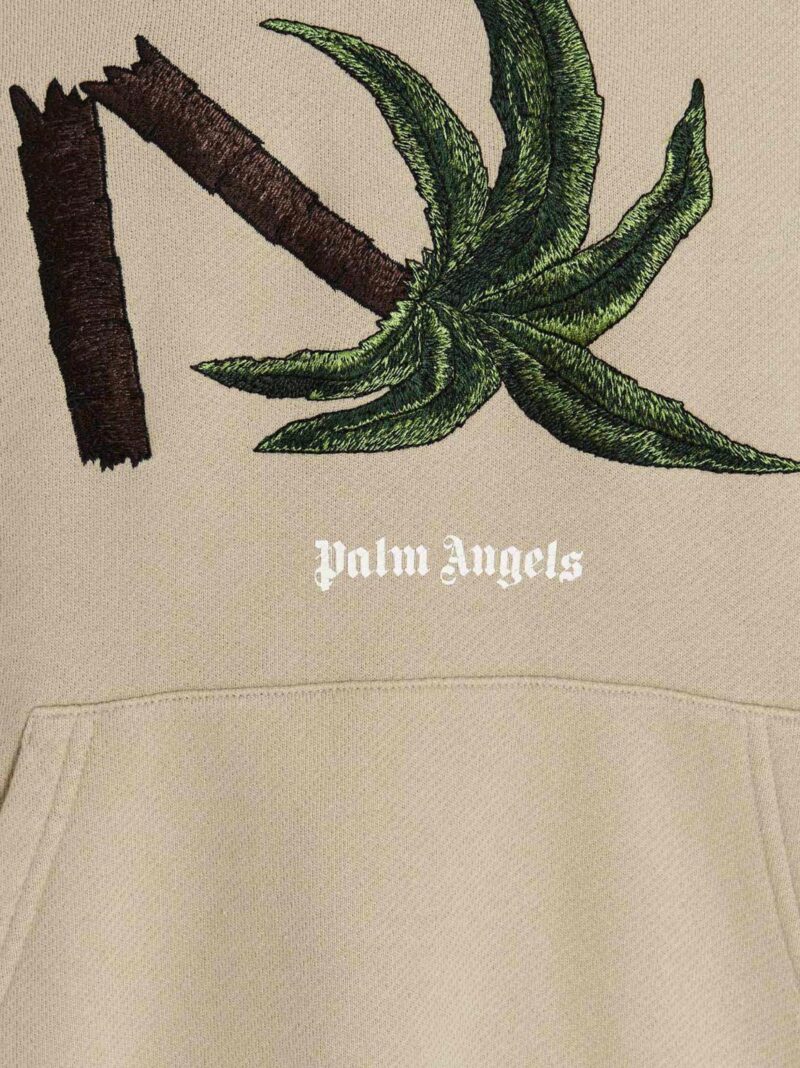 'Broken Palm' hoodie 100% cotton PALM ANGELS Beige