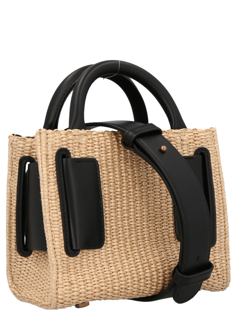 'Bobby 18 Tabru Raffia' handbag BOBBY18RAFFIABLACKNATURAL BOYY Black