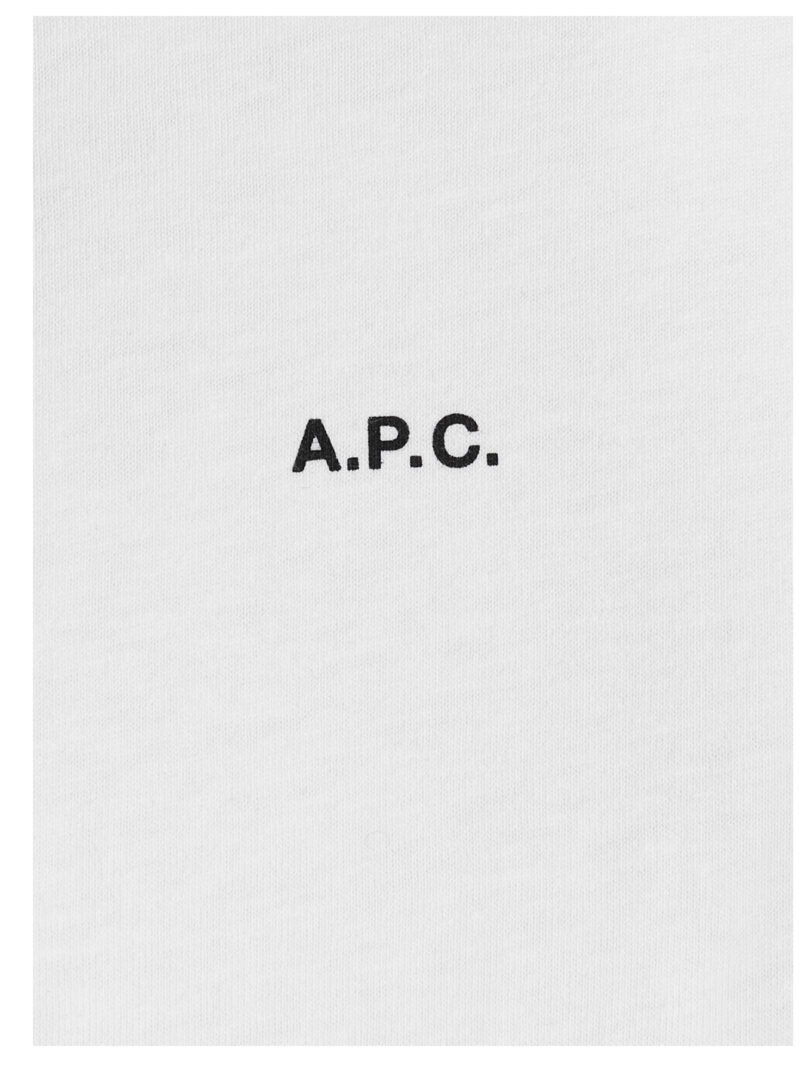 Logo t-shirt 100% cotton A.P.C. White