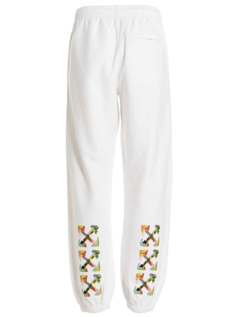 'Brush Arrow' joggers OMCH029S23FLE00201840184 OFF-WHITE White