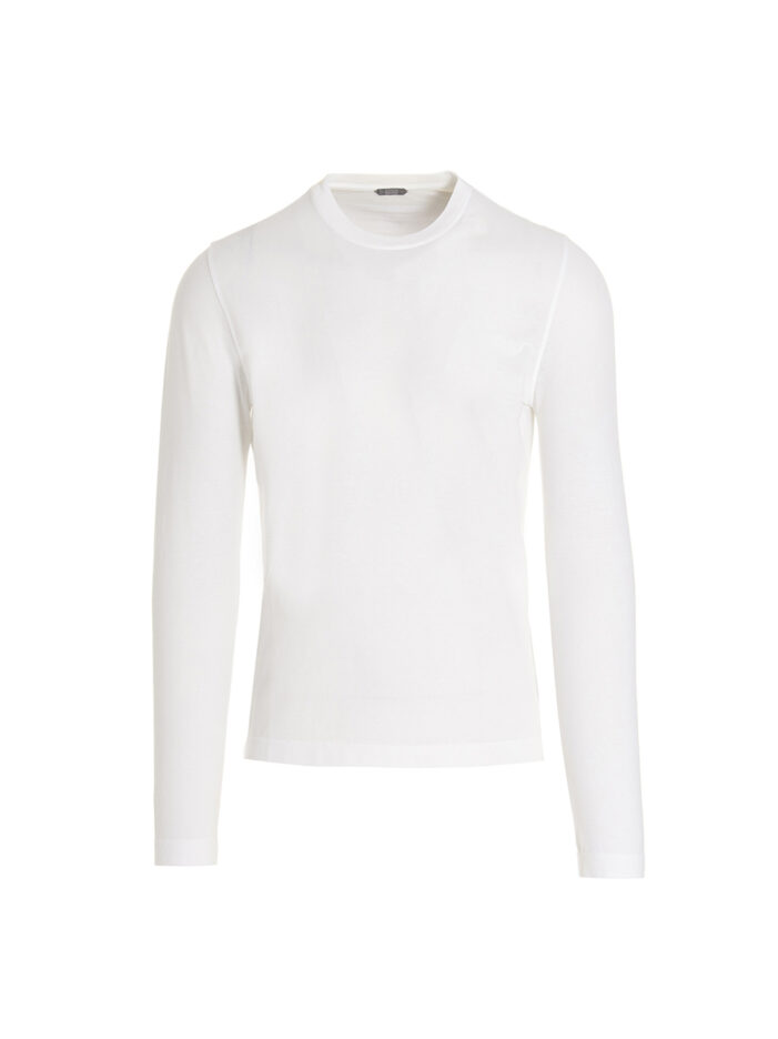 Ice cotton long-sleeve t-shirt ZANONE White