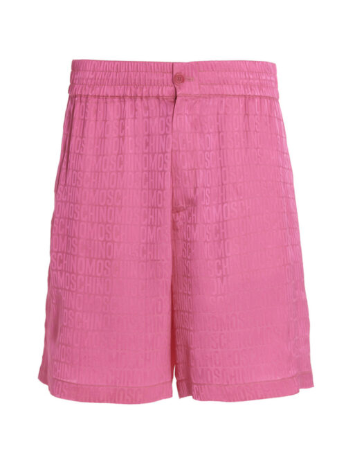 Monogram bermuda shorts MOSCHINO Fuchsia