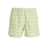 ‘Waved Logo' swimming shorts GCDS Green