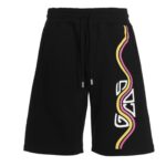 ‘Waved Logo' bermuda shorts GCDS Black