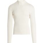 Logo turtleneck sweater COURREGES White