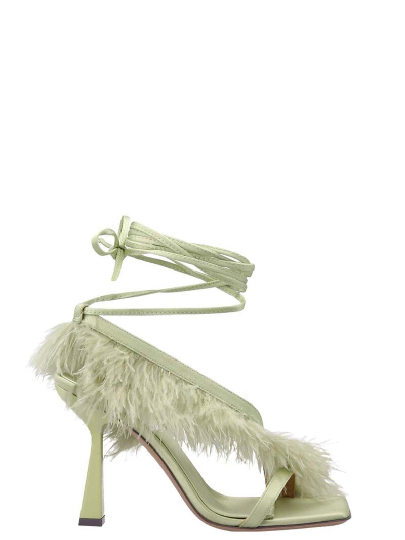 'Feather Wrap’ sandals SEBASTIAN Green