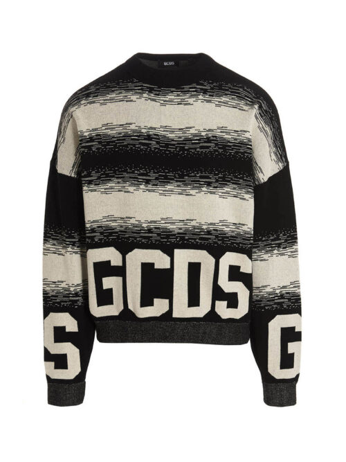 'GCDS Low Band Degradè' sweater GCDS White/Black