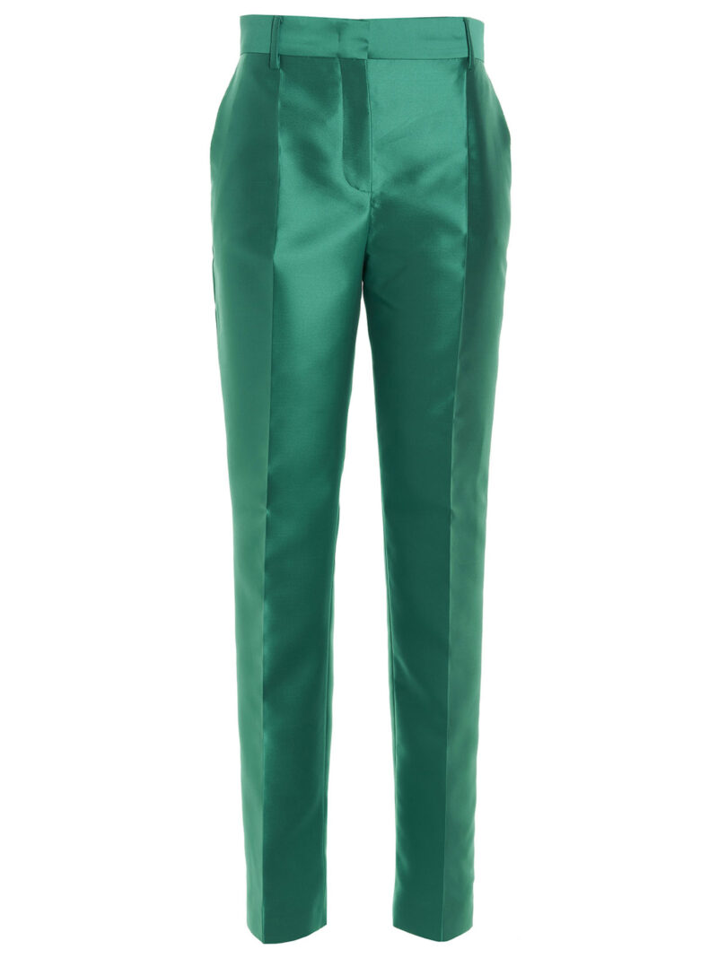 Satin pants ALBERTA FERRETTI Green