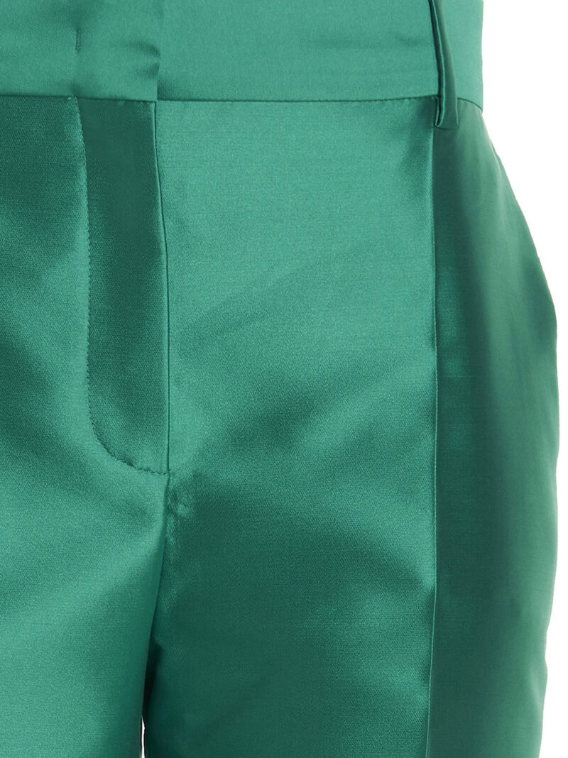 Satin pants Woman ALBERTA FERRETTI Green