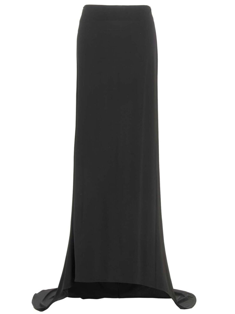 Asymmetrical long skirt MAGDA BUTRYM Black