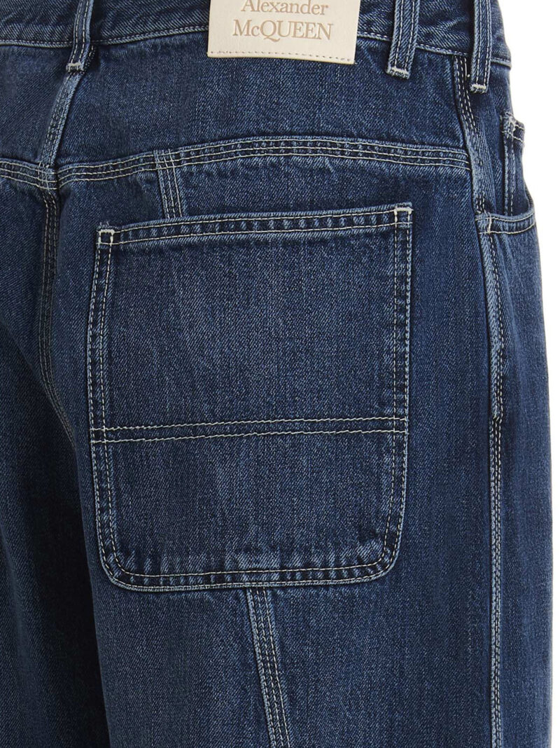 Jeans denim 100% cotton ALEXANDER MCQUEEN Blue