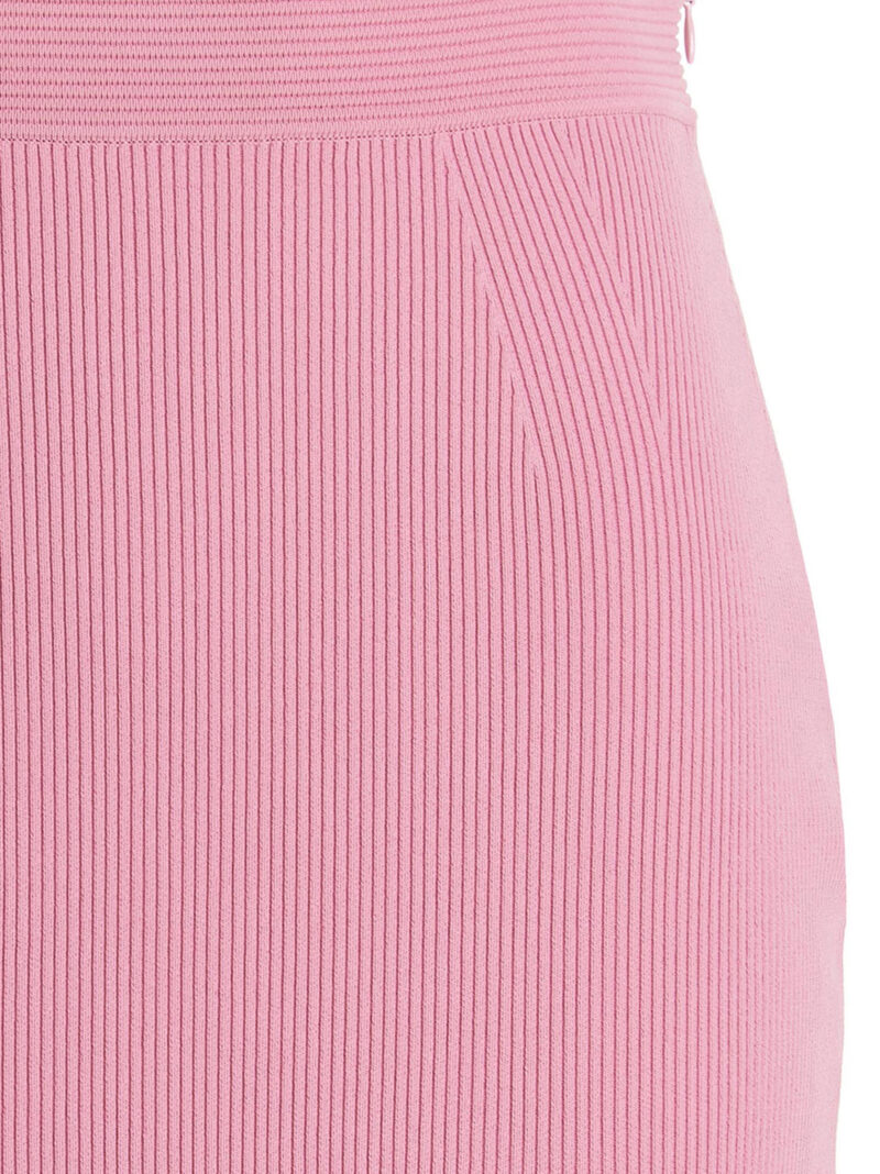 Gonna 'Ruffle' Woman ALEXANDER MCQUEEN Pink