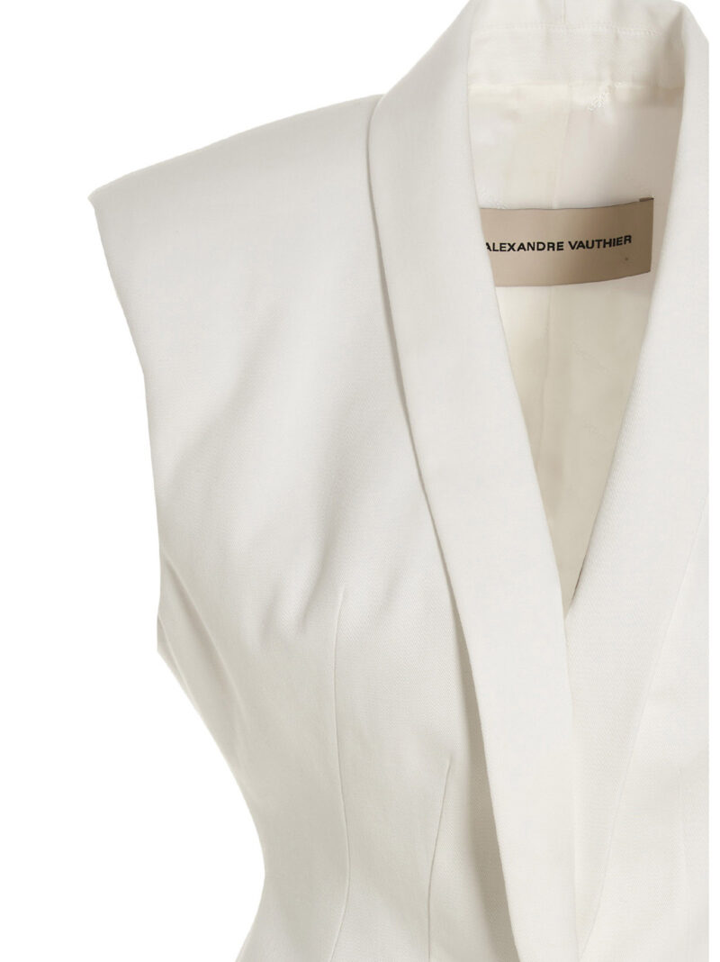 Padded shoulders vest Woman ALEXANDRE VAUTHIER White