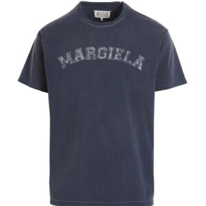 Logo print T-shirt MAISON MARGIELA Blue