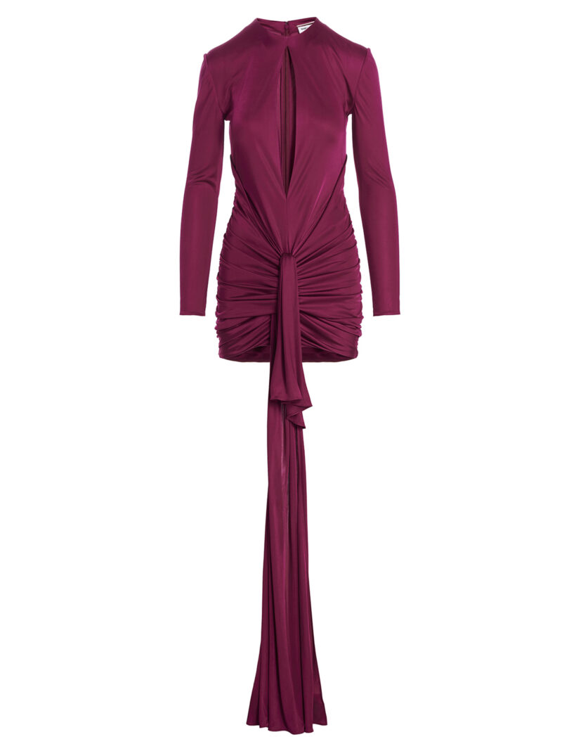 Draped dress SAINT LAURENT Fuchsia