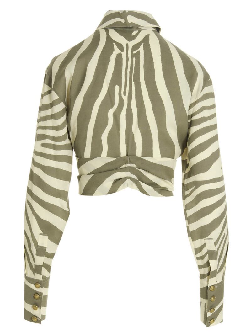 Zebra shirt AF1HU105VC81GLU BALMAIN Multicolor