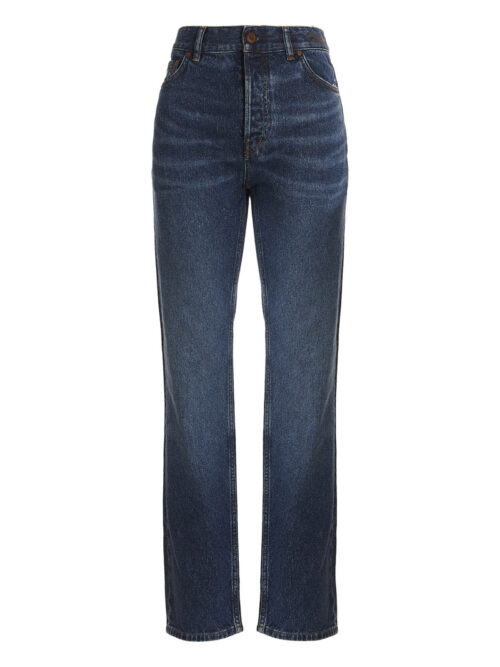 Embroidered logo jeans CHLOÉ Blue