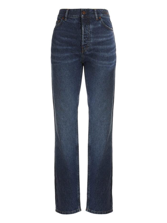 Embroidered logo jeans CHLOÉ Blue
