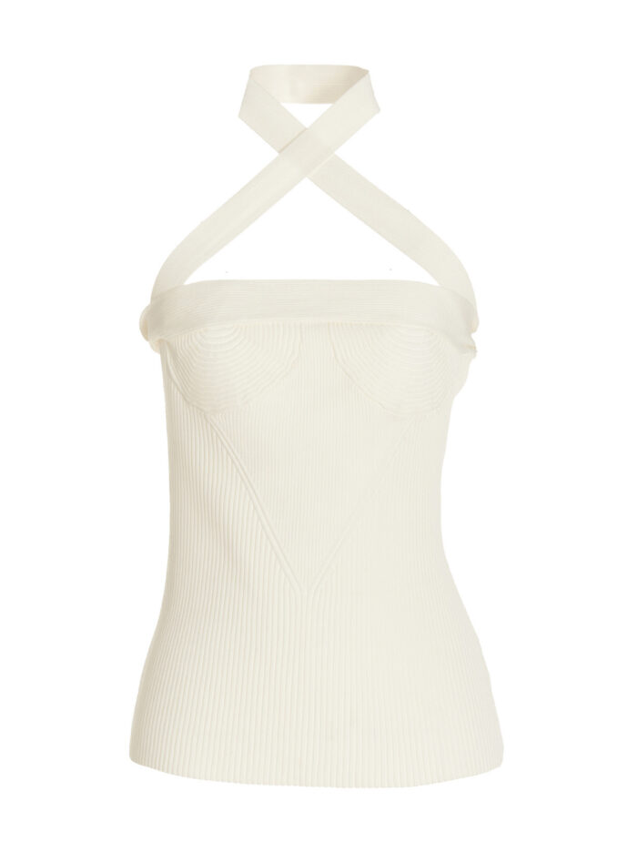 Asymmetric shoulder knit top PROENZA SCHOULER White