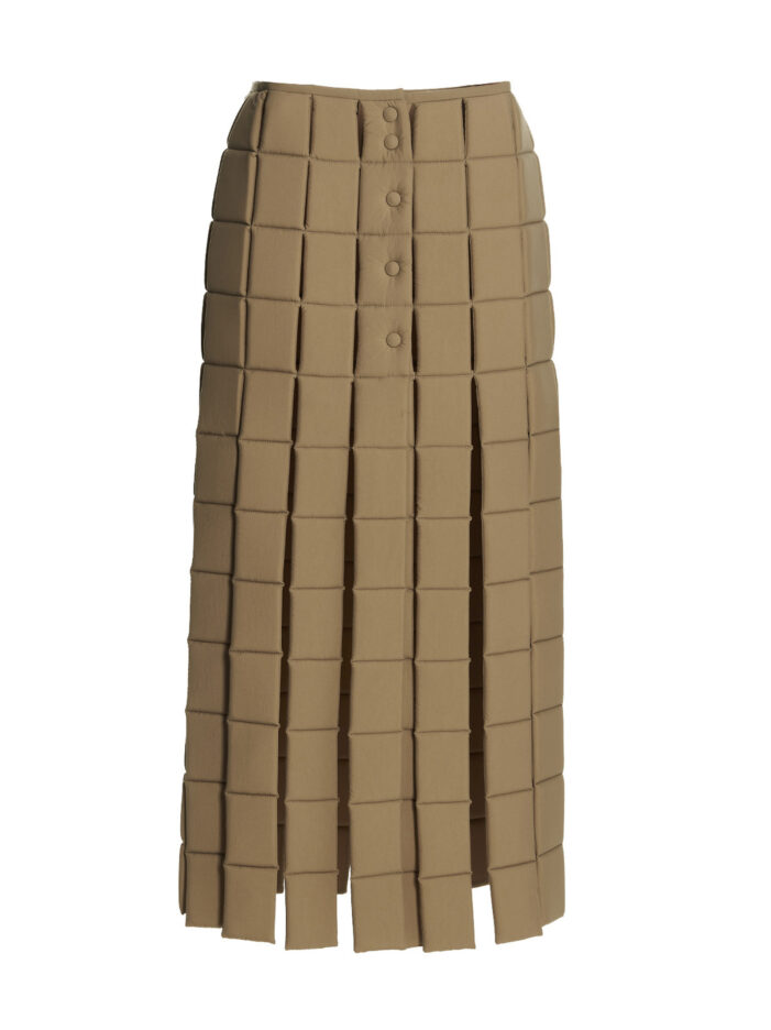 Cut-out padded skirt A.W.A.K.E. MODE Beige