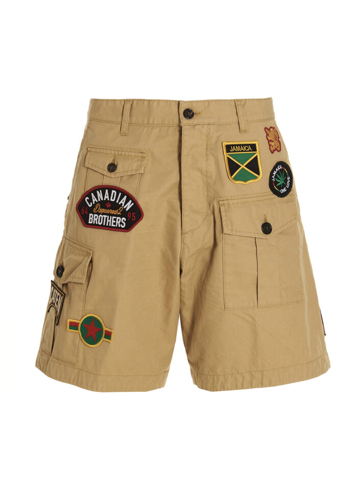 ‘Boxer Cargo’ bermuda shorts DSQUARED2 Beige