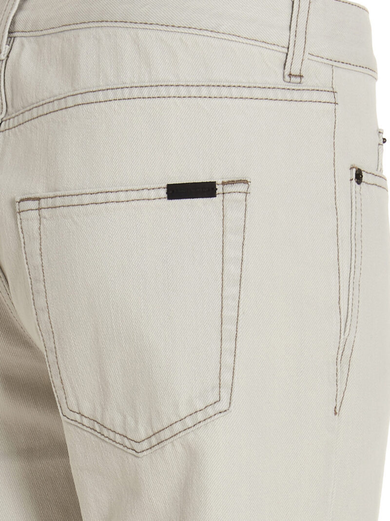 Denim jeans 100% cotton SAINT LAURENT Gray