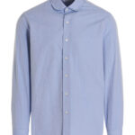 Rounded collar shirt SALVATORE PICCOLO Light Blue