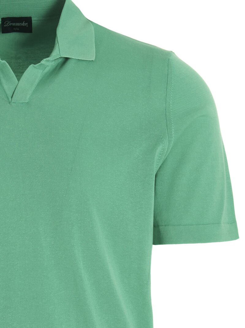 Frost cotton polo shirt Man DRUMOHR Green