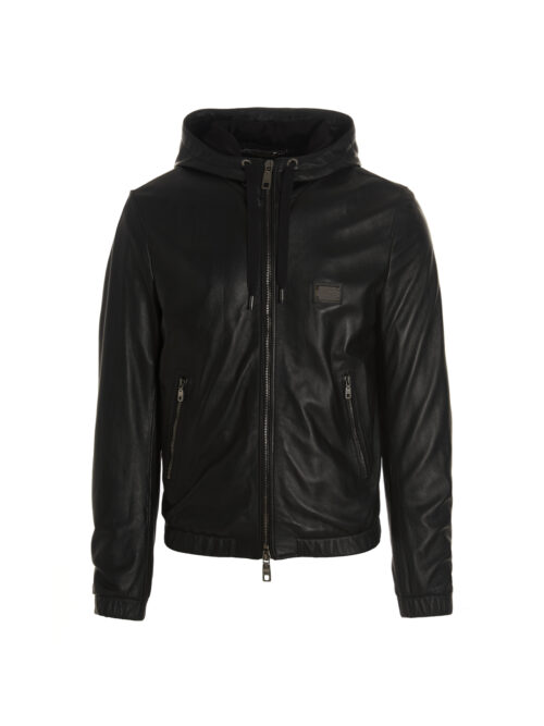 'DG Essential' hooded jacket DOLCE & GABBANA Black