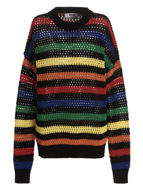 Multicolor striped sweater MSGM Multicolor