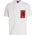 'Label Pocket' polo shirt FERRARI White