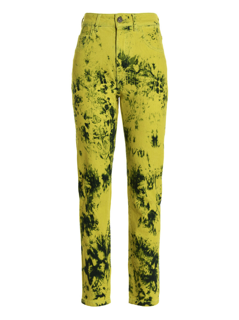 Tie-dye jeans FERRARI Yellow