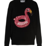 Jacquard logo sweater MOSCHINO Black