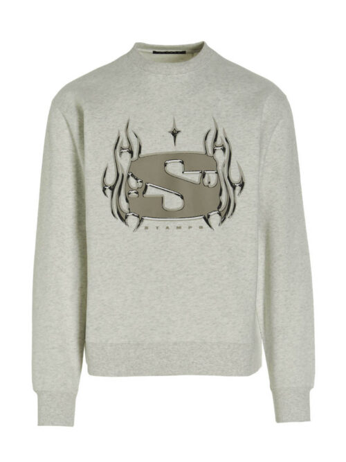 'Chrome Flame' sweatshirt STAMPD Gray