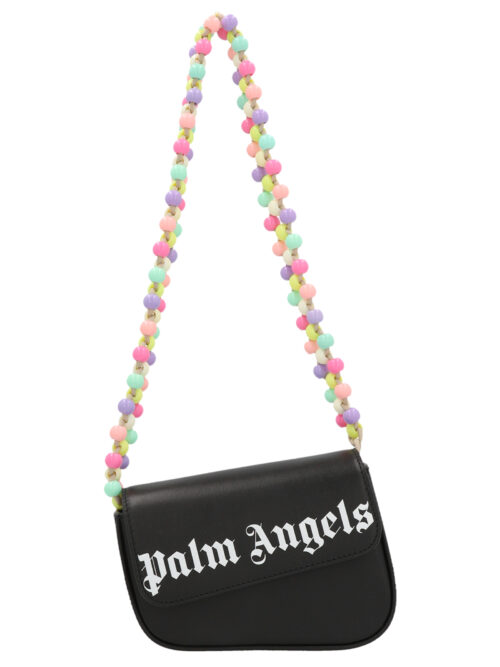 'Beads Strap Crash' shoulder bag PALM ANGELS White/Black