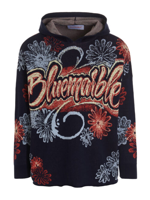 'Knitted Jacquard' hoodie BLUEMARBLE Multicolor