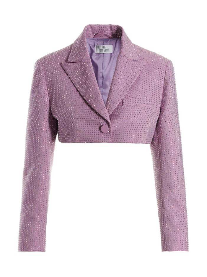 Sequin cropped jacket GIUSEPPE DI MORABITO Pink