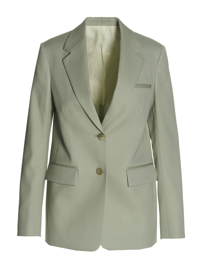 Wool single breast blazer jacket LANVIN Green