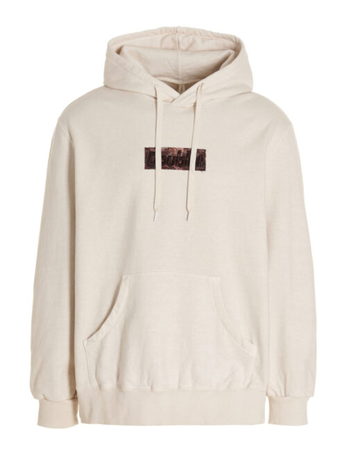 'Polyurethane Embroidery' hoodie DOUBLET White